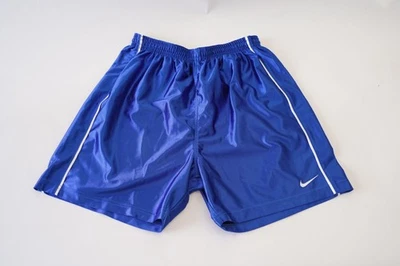 Nike Basketball-Shorts 2000er Blau Glänzend Metallic Gr. XL - Vintage - Bild 1 von 4