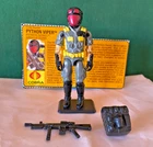 GI Joe Cobra Python Patrol Viper 1989 With Backpack, Gun & file card