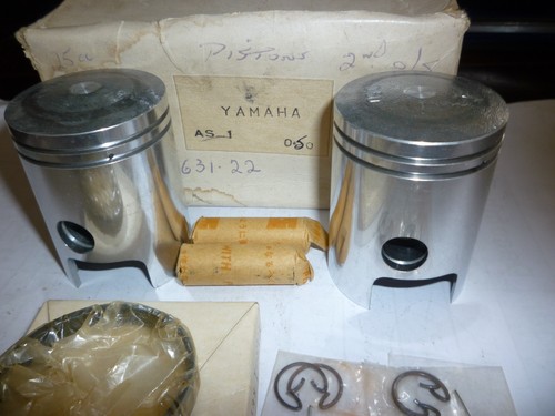 JUEGO DE PISTONES Y ANILLOS YAMAHA, AS1 AS2 AS3 AS1-C, 1967-1972, 43,50 mm, +0,50 mm SOBRE - Imagen 4 de 8