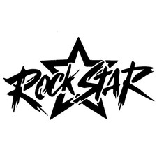 Really Great Stencils, Rock Star Stencil, 6x6", Superstar, Rock, Musician, Music