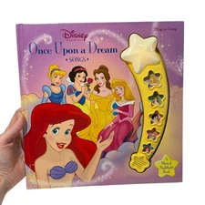 Vintage Disney Once Upon a Dream Play a Song Book 2004 Musical Board Hardback