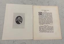 President Ulysses S Grant from 1901 President Mckinley Inaugural Souvenir Book