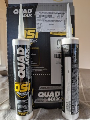 OSI QUAD Max Yellow #634 Caulk Sealant 9.5 oz   Exterior Window Door Siding