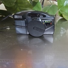 Ricoh RZ-105 Zoom Date 35mm Film Point and Shoot Camera Black Untested