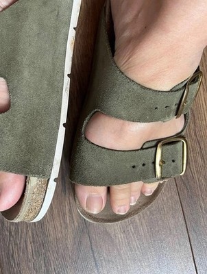 Rohde Arizona Damen Sandalen stark gebraucht für Sammler Rohde Echt Leder Gr. 38
