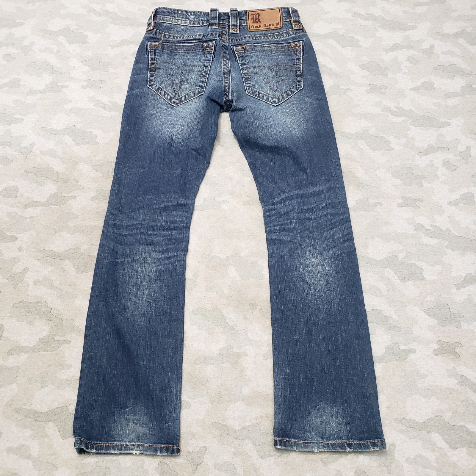 Rock Revival Jeans Mens 29 Blue Pockets Tommy Straight Denim Medium Wash
