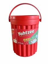 Giant Outdoor Yahtzee COMPLETE Hasbro 2021 Family Large Dice Yard Game Bucket