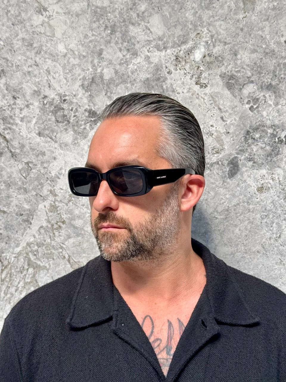 NUOVI OCCHIALI DA SOLE SL809 001 SAINT LAURENT UOMO NERI OCCHIALI QUADRATI