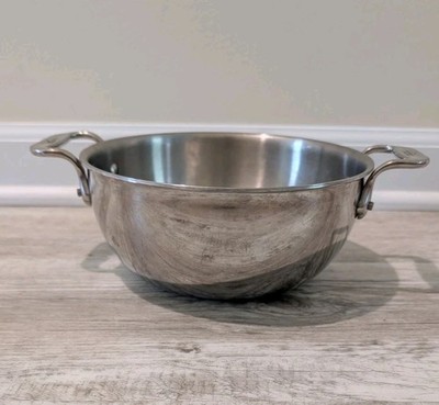 All-Clad Stainless Steel Double Handle 1.5 qt Mixing Bowl 8''