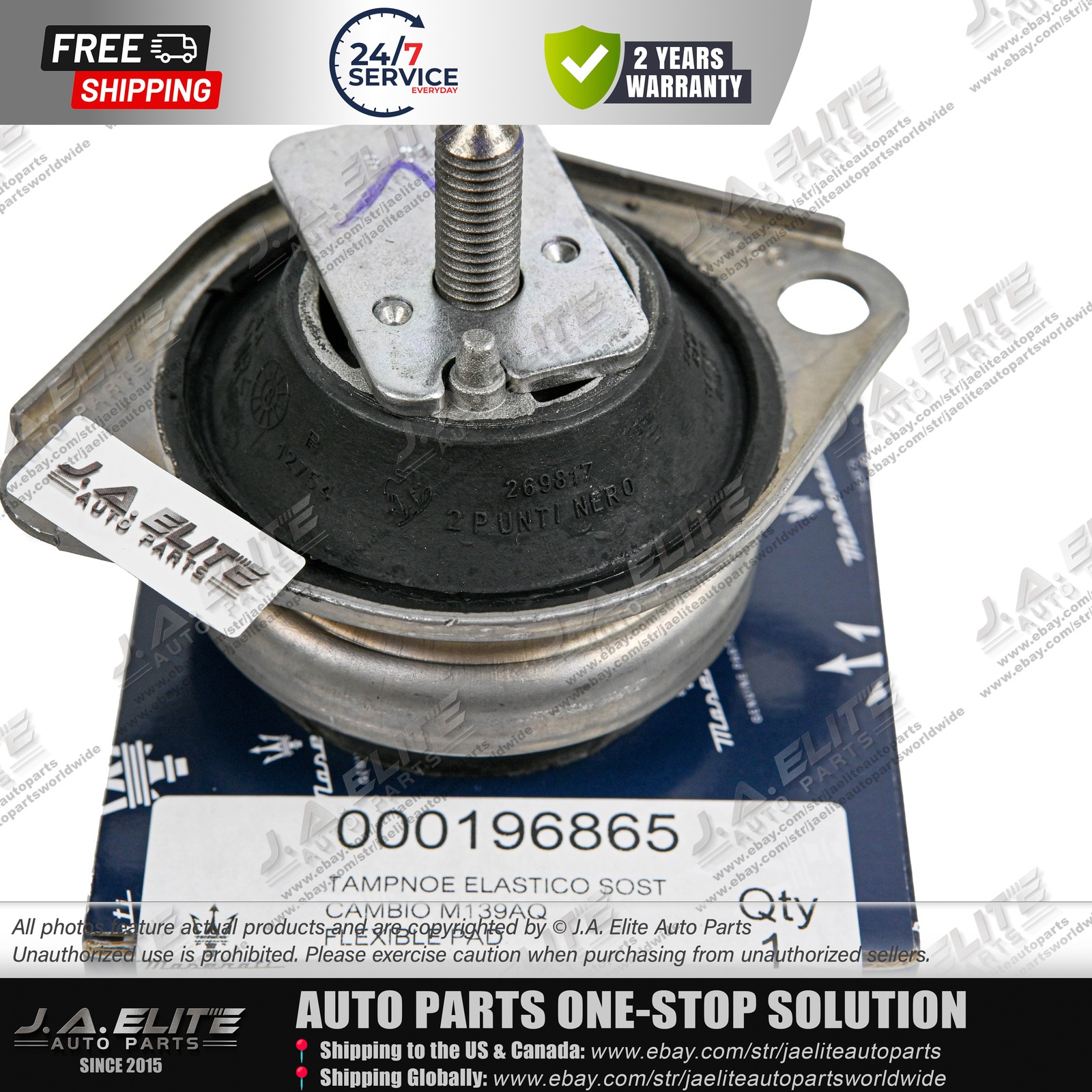 2pcs Genuine Gearbox Transmission Mounts fit Maserati Quattroporte GT GC 196865