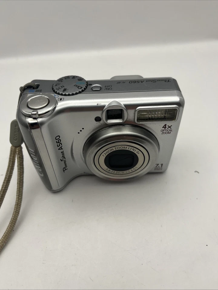 Canon PowerShot A560 7.1MP Digital Point-And-Shoot Camera With 1GB SD Card/Case - Image 2 of 4