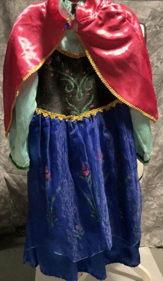 Princess Anna 万圣节服装 连衣裙 民间风格 6 — 第 4/4 张图片