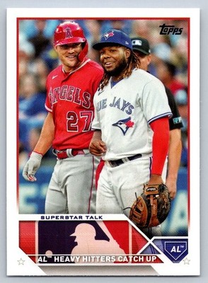 2023 Topps Series 2 Superstar Talk #396 Mike Trout / Guerrero