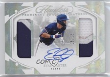 2024 Panini Flawless Prominent Swatch Signatures 18/25 Evan Carter Auto 16wc