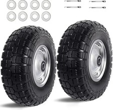 12 Tire And Wheel Flat Free - 3.5wide Tires 2.1 Hub With 58 Inch Axle