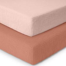 Muslin Crib Sheets2 Pack Standard Crib Sheet Girls BoysSoft Crib Sheet Cotton...