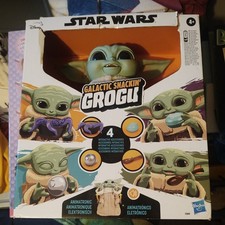 Disney STAR WARS Mandalorian Galactic Snackin' GROGU Animatronic Baby Yoda NEW!