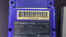 Purple Game Boy Color Console + Super Mario Land Bundle Tested Working Low Sound