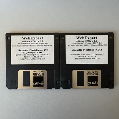 WebExpert HTML Editor 2.5 Windows 95/NT 4.0 3,5'' Vintage PC Software Webentwickler