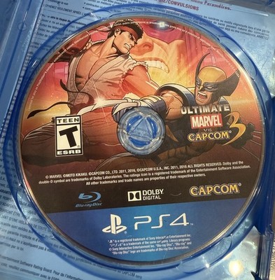 Ultimate Marvel vs Capcom 3 PS4 Disc Only Tested Authentic Exclusive Game