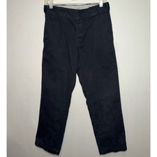 Pre-Owned Dickies 874 Original Fit Black Work Pants Men Size 30x28 Straight Leg