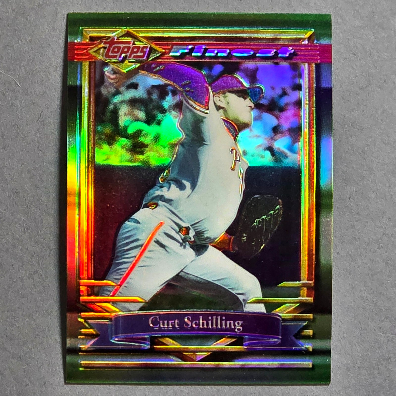 1994 Topps Finest #150 Curt Schilling - Refractor -  Phillies