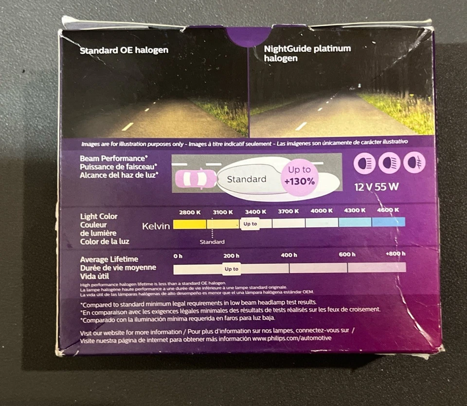 Philips H7NGPS2 Set of 2 HeadLight Driving Headlamp Bulbs Brand New ￼ - Image 2 of 2