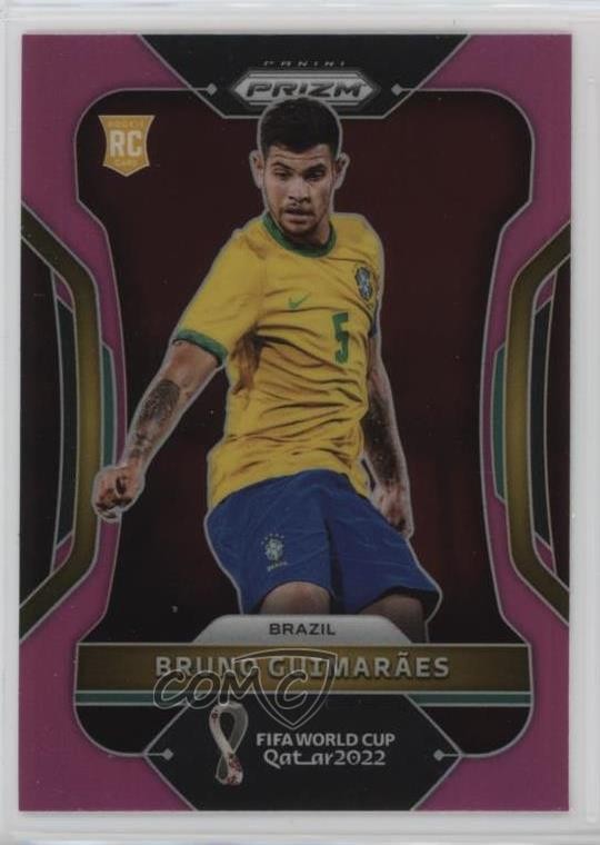 2022 Panini Prizm World Cup Qatar Pink Prizm Bruno Guimaraes #27 14tf