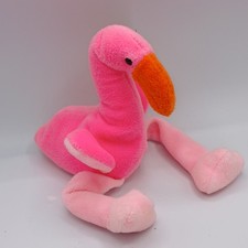 Ty Beanie Babies Pinky Pink Flamingo Plush Tag