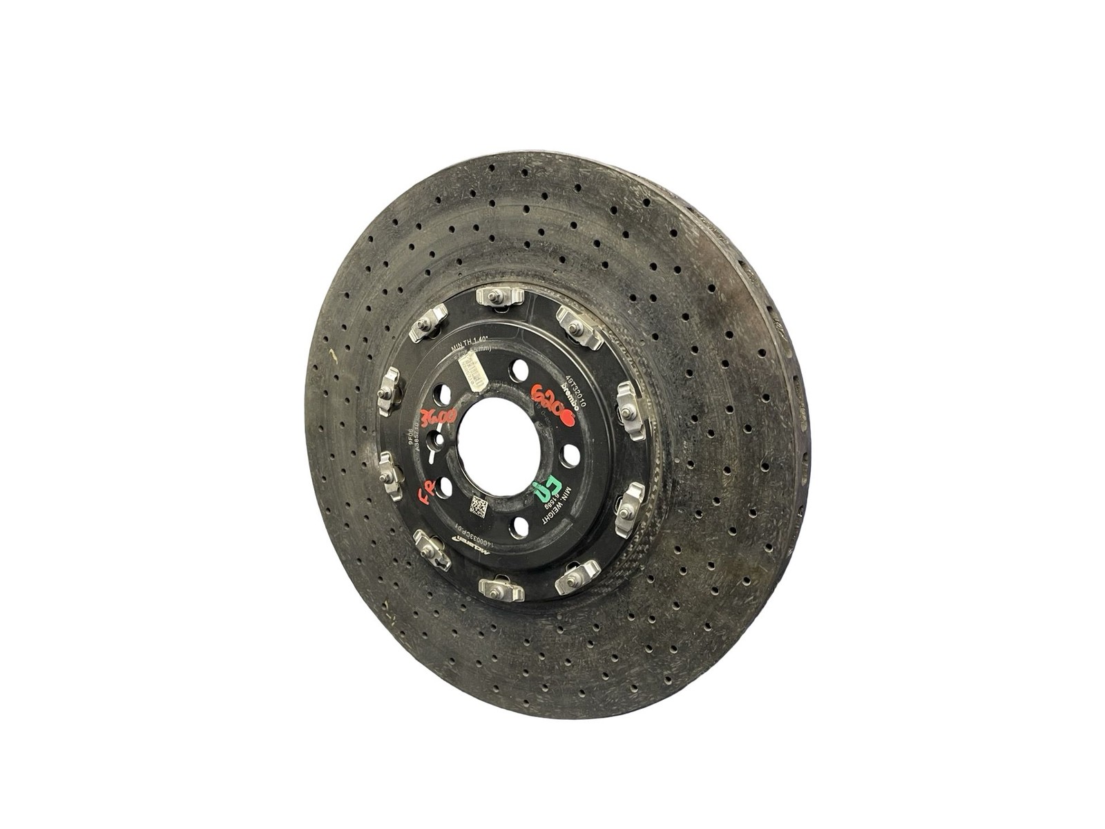 2018-2023 MCLAREN 720S RWD 4.0L FRONT RIGHT BREMBO CARBON CERAMIC BRAKE ROTOR