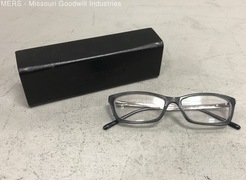 Burberry Women's B 2129 Eyeglass Frames Gray Rectangle Sz 52-16-140 Italy