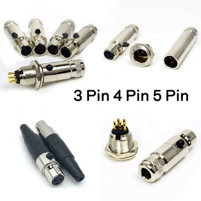 Mini XLR-Anschluss 3Pin-6Pin-Mikrofon Audio-Stecker Stecker/Buchse/Panel Mount