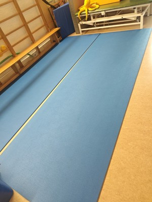 Bodenmatte Blau Rutschfest