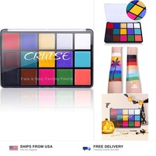 Face Body Paint Oil 15 Colors Professional Makeup Palette Non Toxic