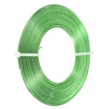 16' Flat Aluminum Wire 18Gauge Bendable Anodized Aluminum Wire Green