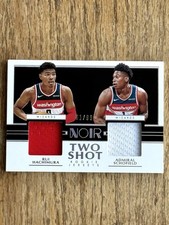 Rui Hachimura Admiral Schofield 2019-20 Panini Noir Two Shot Jersey Relic /99