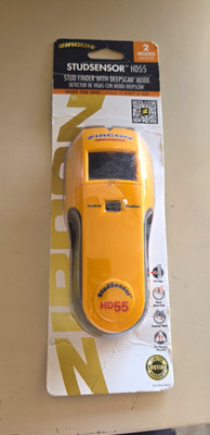 Zircon StudSensor HD55 Electronic Stud Finder DeepScan WireWarning Yellow