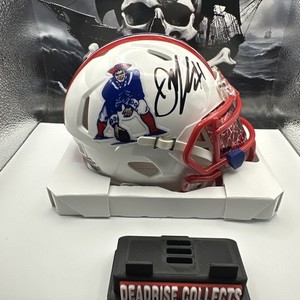 JULIAN EDELMAN AUTOGRAPHED NEW ENGLAND PATRIOTS Custom MINI HELMET Signed