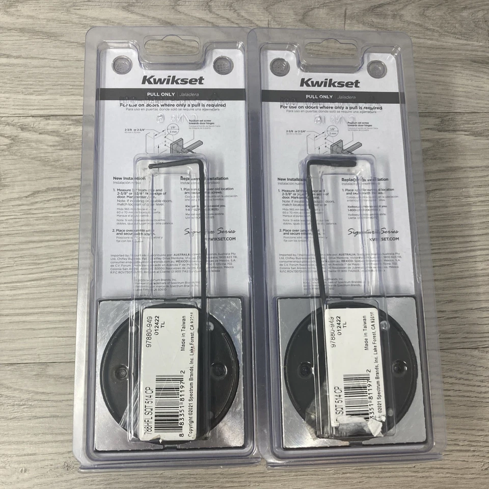 2 Kwikset 788HFL SQT 514 CP Halifax manija de puerta semi ficticia negro mate 97880-949 Foto 2 de 4