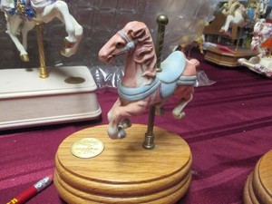 Willitts Musical Carousel Horse "The Loveliest Night of the Year"