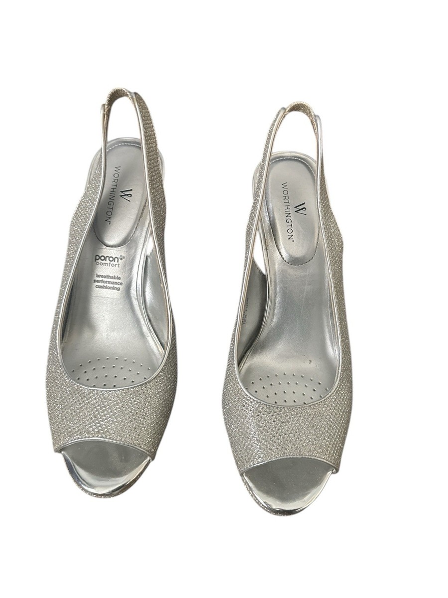 Metallic Silver Stiletto Platform High Heels Sexy Shoes WOMEN