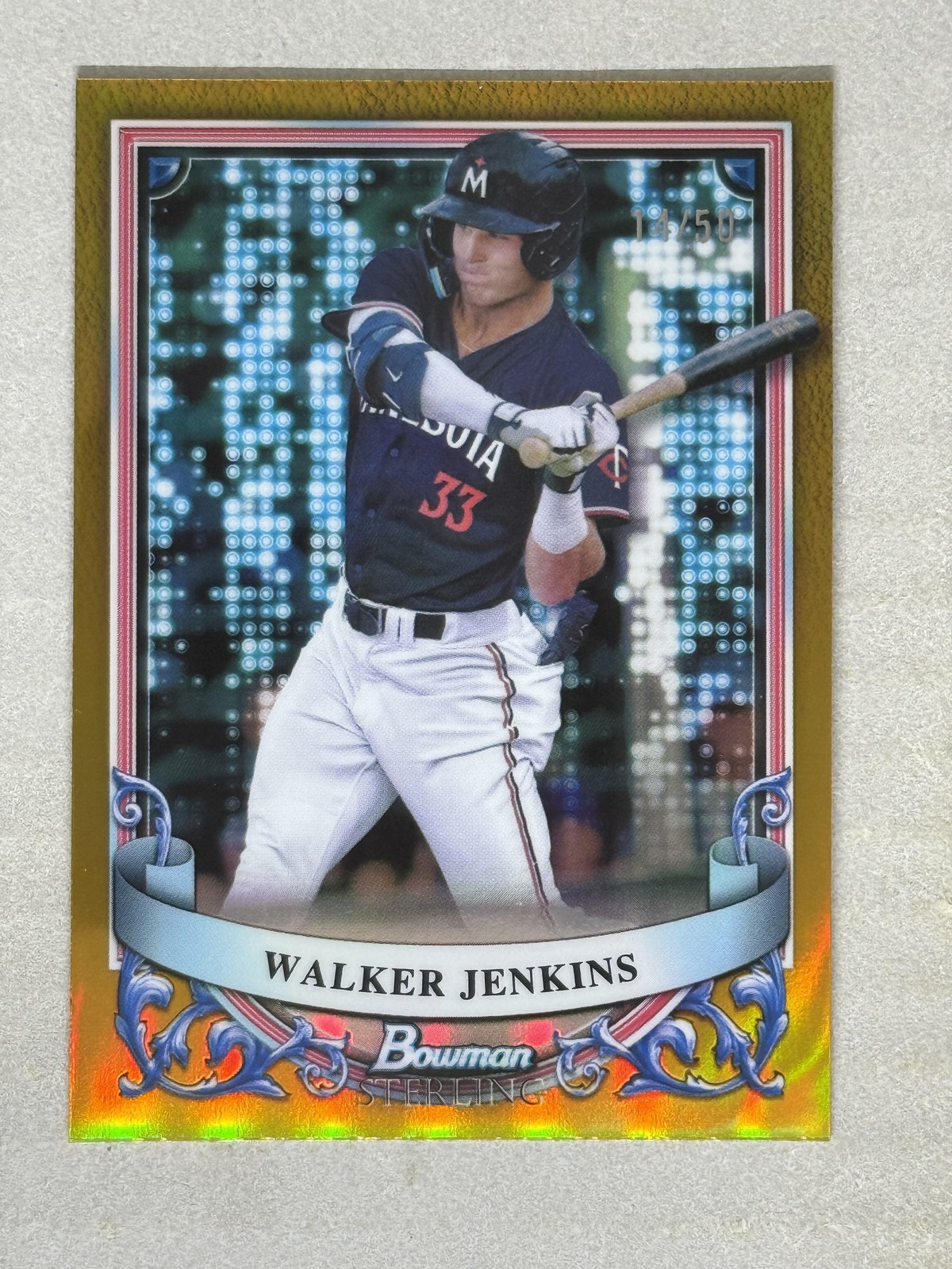 Walker Jenkins 2024 Bowman Sterling #BSP-24 #/50 Minnesota Twins