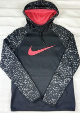 Nike Dri-fit Hoodie Mens Xs Black Gray Pullover Sweatshirt Athletic Logo Nike Dri-fit Hoodie Mens Xs Black Gray Pullover Sweatshirt Athletic Logo