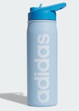 ADIDAS Steel Straw Blue Metal Bottle 600ml