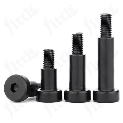 M2 M2.5 M3 M4 M12 Pass-Schulterschraube V2A A2 Edelstahl Schwarz Innensechskant