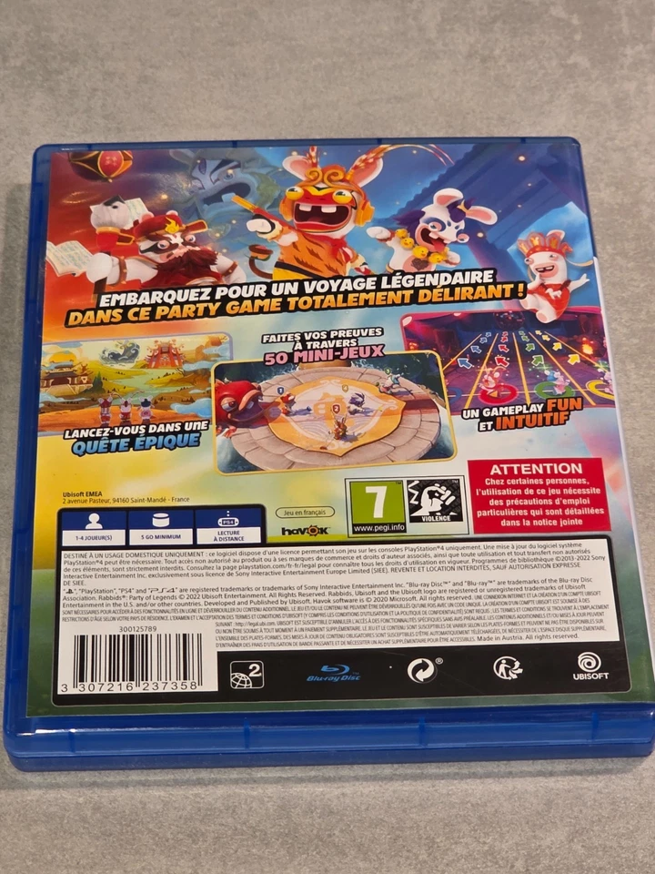 LAPINS CRETINS PARTY OF LEGENDS SONY PLAYSTATION 4 PS4 PS5, photo 2 sur 3