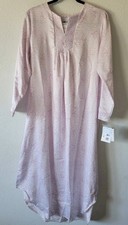 Carole Hochman Women's Medium Satin Cotton Nightgown Lilac New