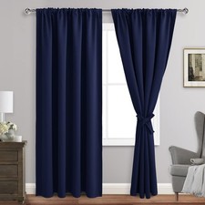 Blackout Curtains for Bedroom - Thermal Insulated Room Darkening Rod Pocket