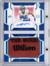 2024 National Treasures Blake Corum Rookie Jumbo Prime Booklet Auto /10 Rams RC