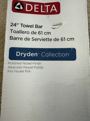 Delta Dryden 75124 24'' Towel Bar in Chrome Finish 